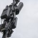 Antennes 5G installées sur un pylône de téléphonie mobile