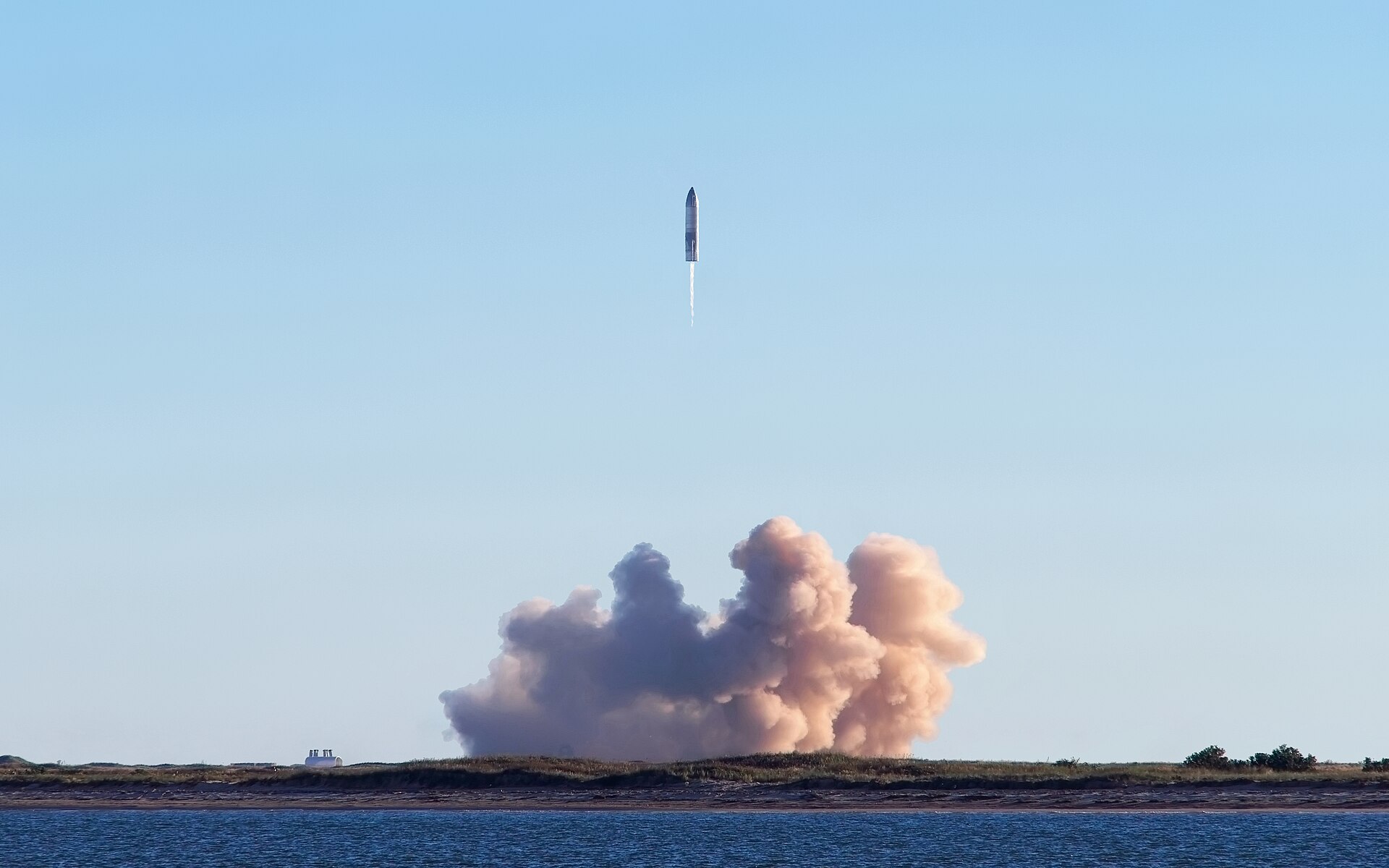 Le lancement du prototype Starship SN8 de SpaceX en 2020
