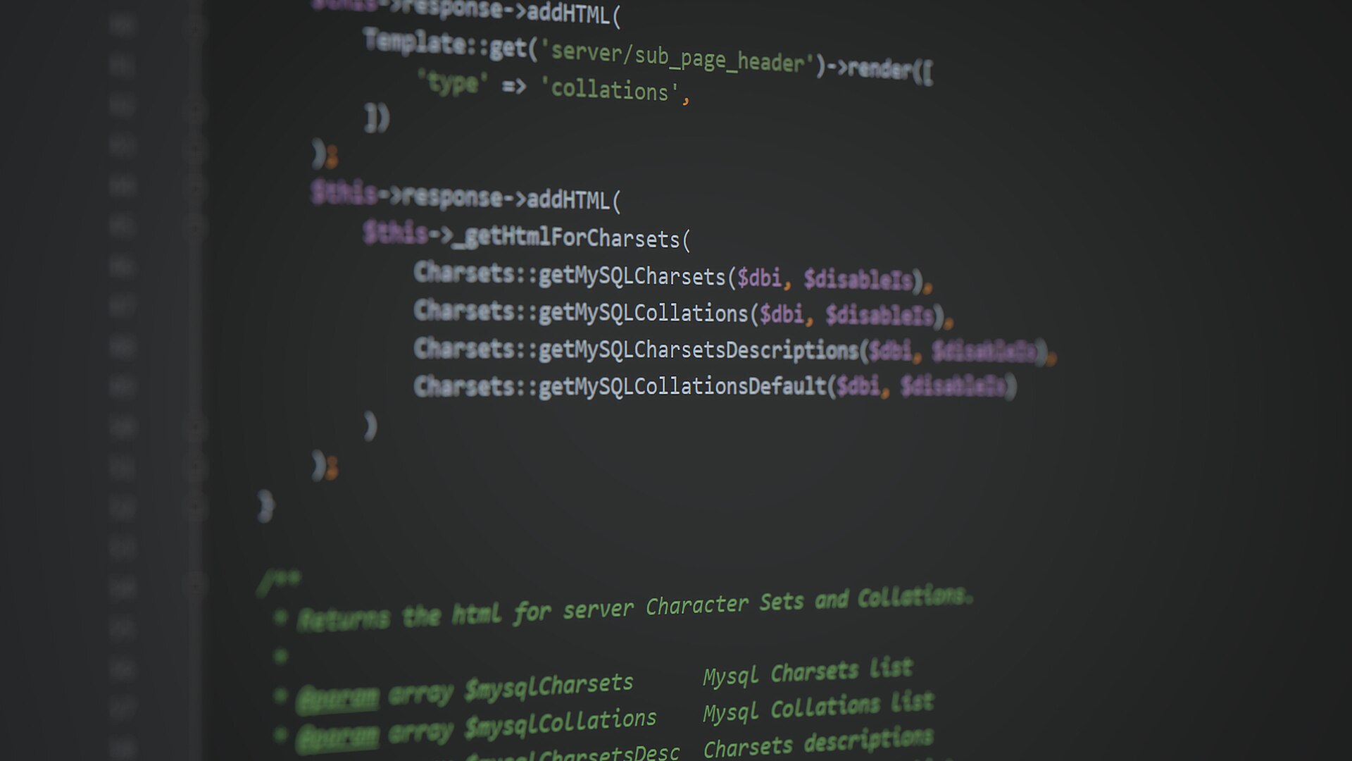 Code source PHP affiché sur un écran d'ordinateur